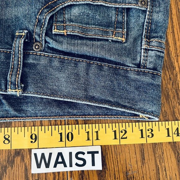 NWOT Faded Glory Boys Stretch Blue Jeans Size 12 Adjustable Waistband Slim Leg - Picture 7 of 10